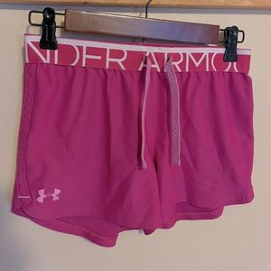Girls Under Armor running shorts